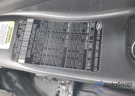 2015 Land Rover Range Rover Evoque Pure z USA, uszkodzony, nr VIN SALVR2BGXFH014265